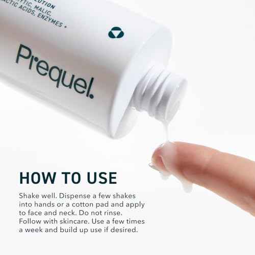 Prequel Skin Multi-Acid Milk Peel, Professional Exfoliating Solution. 15% Glycolic Acid Face Peel with Lactic Acid and Enzymes. Hydrating Chemical Exfoliant. Clinical Strength Formula, 7.6oz Bottle.