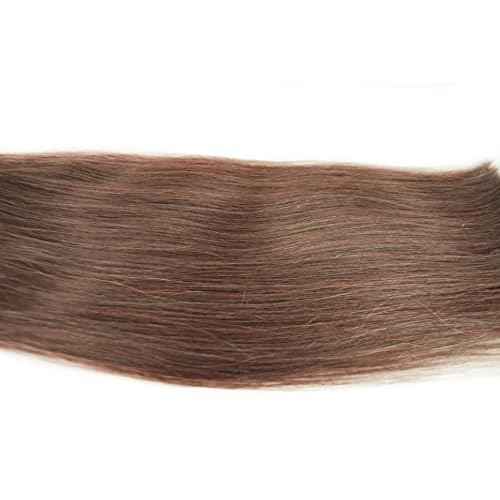 Clip In Hair Extensions Real Human Hair Brown Natural Remy Hair Straight 4# 20" 100gm (20", 4#-Medium Brown)
