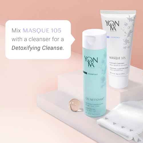 Yonka Essentials Masque 105 | Clarifying and Purifying Face Mask | Weekly Treatment for Dry and Sensitive Skin | Hydrates While Tightening Pores and Purifying Skin | 3.30 oz