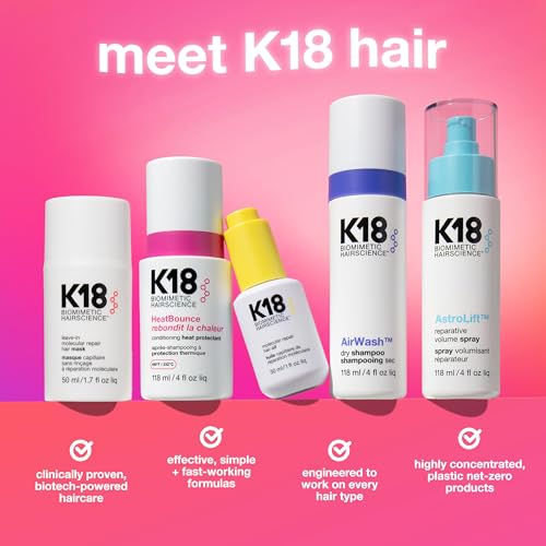 K18 Damage Shield Protective Shampoo, Reduces Frizziness & Tangles, Maintains Hair Health