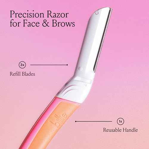 Billie - Dermaplane Refill Blades - Stainless Steel Blades with Safety Micro-guards - Nickel-free - Gently Exfoliates Skin - 3 count