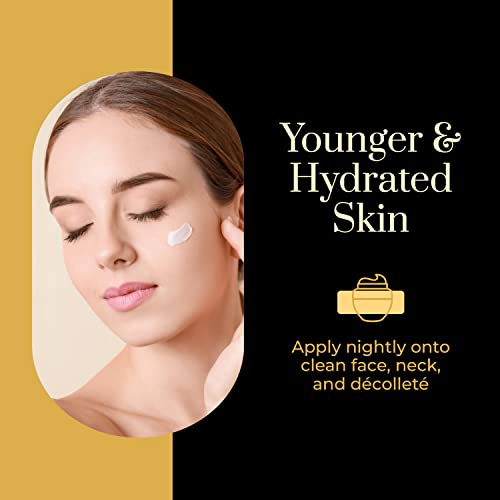 Clear Beauty 24K Gold & Collagen Day/Night Moisturizer Set - Dermatologist Tested, Hydrating, Anti-Aging Cream, Natural Ingredients, Cruelty Free Korean Skin Care, All Skin Types - Value Pack