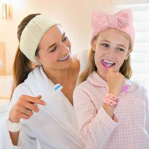 9 Pcs Spa Headband for Washing Face,Skincare Headband and Wristband Set,Women Teen Girls Facial Hairbands for Washing Face, Makeup, Sports, Yoga