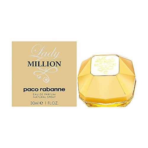 Paco Rabanne Lady Million Fragrance For Women - Warm And Spicy Scent - Notes Of Jasmine And Orange Blossom - Lasting Aroma - Seductive And Sweet - Sensual Fragrance - Edp Spray - 1 Oz