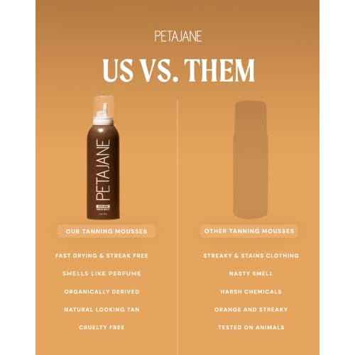 PETAJANE Ultra Dark Tanning Mousse, 7 Fl Oz, Pack of 2