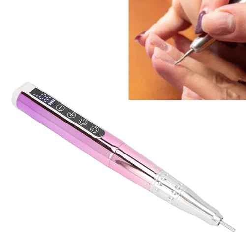 Electric Nail Drill Pen 35000RPM Cordless Electric Nail Drill Machine Adjustable High Speed Versatile Nail File Set for Salon Home Use