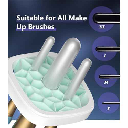 5.0 Upgraded Makeup Brush Cleaner Machine¡¼Industry NO.1-10000 RPM Turbine Motor¡½Electric Makeup Brush Cleaner¡¼SGS Certified - Zero Dust Residue¡½Universal One-Button Cleaner, makeup brushes cleaner