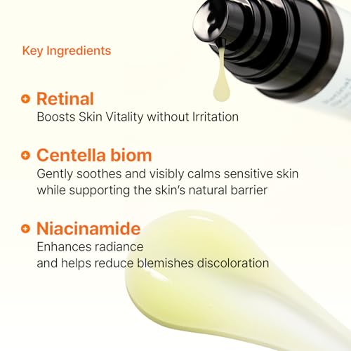 MEDITHERAPY Retinal Skin Booster Serum ? Beginner Friendly Non-Irritating Retinaldehyde for Face and Body ? Anti-Aging Retinol Pore Minimizer for Blemish Prone Skin? Korean Skin Care, 5.07 Fl.Oz Large