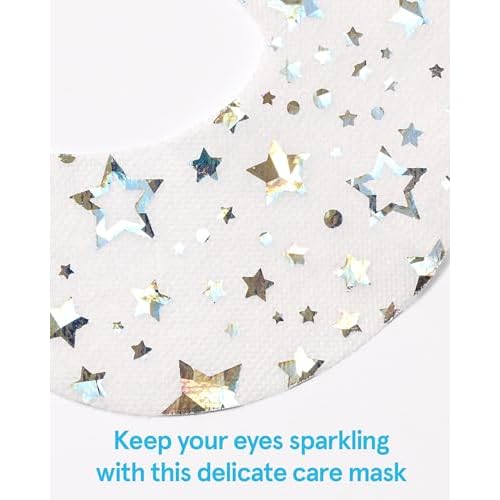THESAEM Iceland Glitter Eye Goggle Mask - Refreshing & Hydrating Korean Eye Mask Patch for Puffy Eyes - Vitamin & Hyaluronic Acid - Tencel Hydrogel Sheet - Gift for Women 10ea