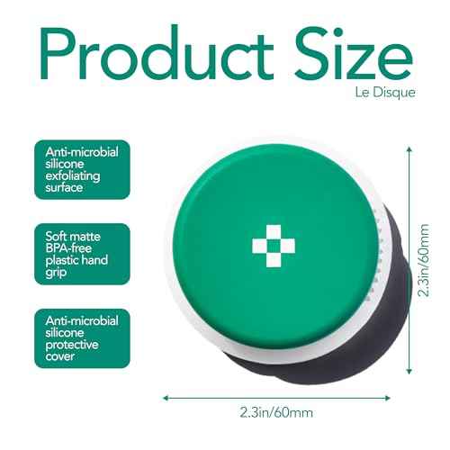 Dore Le Disque Silicone Facial Cleansing Tool ? Gentle Exfoliating & Massaging Skincare Accessory ? Soft Design for Daily Face Care & Product Absorption