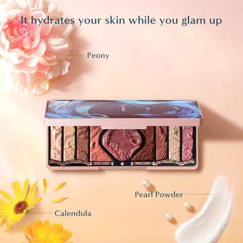 FLORASIS Floral Engraving Phoenix Makeup Palette (04 Burgundy Sunset)