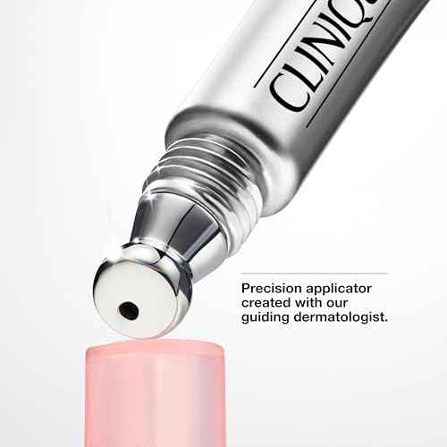 Clinique All About Eyes Brightening Serum Concentrate With Vitamin C, Hyaluronic Acid + Retinol | Hydrating + Reduces Dark Circles, 0.34 Fl Oz