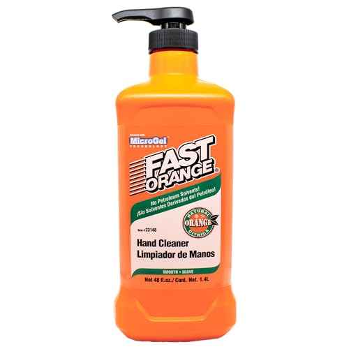 Fast Orange 23148 Smooth Lotion Hand Cleaner, Heavy Duty Waterless Cleaner for Mechanics w/Aloe, Lanolin & Glycerin, Removes Grease, Grime & Stains 48 Oz.
