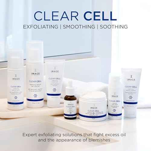 IMAGE Skincare, CLEAR CELL Mattifying Moisturizer, Facial Lotion Hydrates Oily Prone Skin, Removes Excess Shine, 2 oz