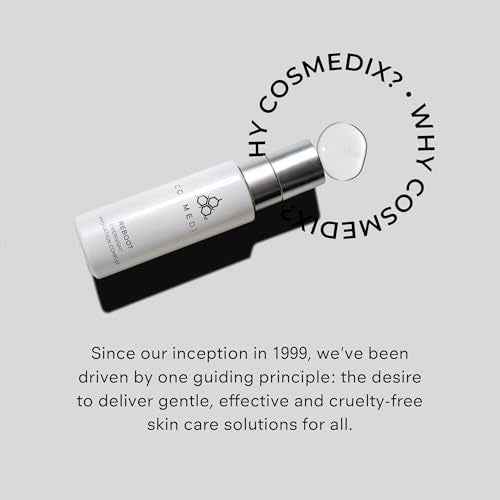 COSMEDIX Reboot Overnight Face Serum with Hydration Complex - Lightweight Anti-Aging Probiotic-Packed Facial Serum for Fine Lines, Wrinkles & Uneven Skin - Moisturizing Night Serum for All Skin Type