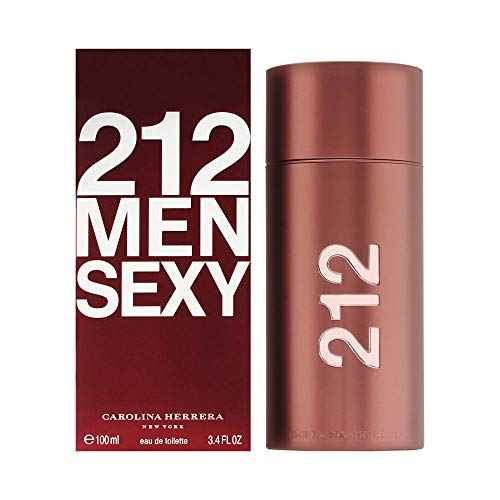 Carolina Herrera 212 Sexy Men Fragrance For Men - Magnetic, Fresh And Seductive - Notes Of Vanilla, Guaiac Wood, Sandalwood, Amber And Musk - Sensual, Amber Fougere Fragrance - Edt Spray - 3.4 Oz