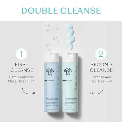 Yon-Ka Eau Micellaire Micellar Water and Cleansing Makeup Remover Gentle Face Wash with to Remove Impurities Hydrate Paraben-Free