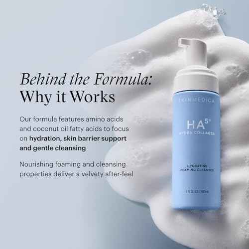 SkinMedica HA5 Hydra Collagen Hydrating Foaming Cleanser, 5 Fl Oz
