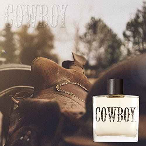 Cowboy Cologne for Men by Tru Western, 3.4 fl oz, Rugged Woodsy Fragrance, Fresh Moss, Juniper, Sage, Mahogany Woods, Long Lasting, Woody, Spicy, Earthy Masculine Scent