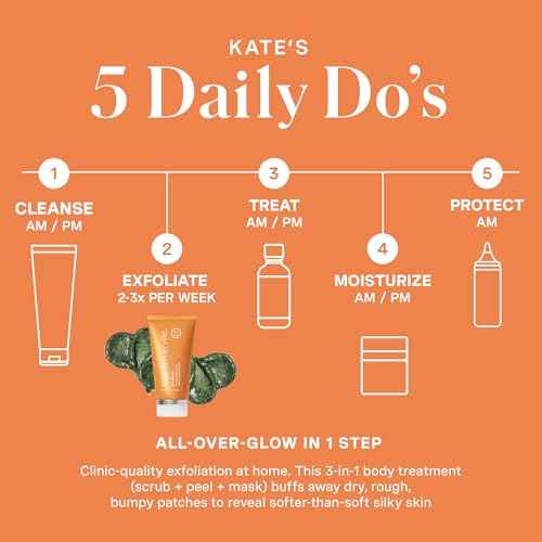 Kate Somerville ExfoliKate Resurfacing Body Scrub ? Triple Action Exfoliating Body Polish, Removes Dead Skin, Improves Tone & Texture, 5 Fl Oz