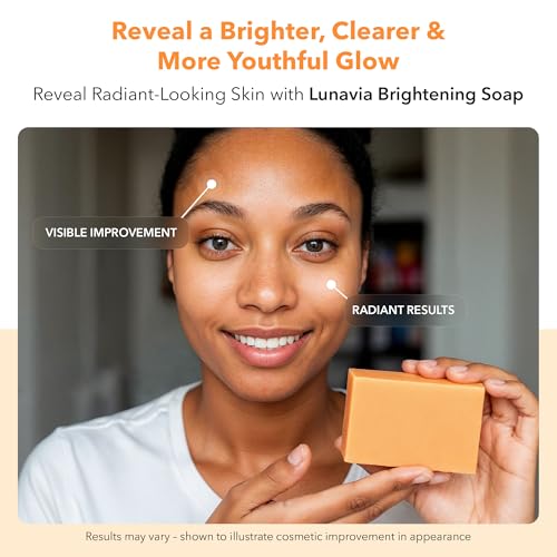 Kojic Acid Complexion Brightening Soap Bar with Vitamin C, Turmeric, Retinol, Collagen & Hyaluronic Acid ? Brightening Face & Body Soap ? Supports Brighter Skin, Even Skin Tone ? 2 Pack