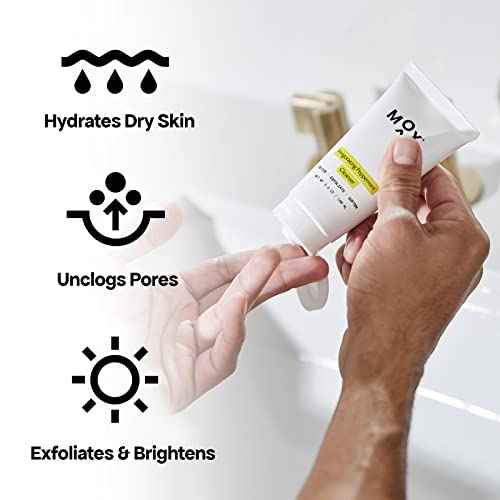 MOX Men's Skincare Starter Set (2 pc set) | Includes Exfoliating Peppermint Face Cleanser + Multi Vitamin Hydrating Serum | Anti-Aging Ingredients to Fight Fine Lines & Tired Looking Skin