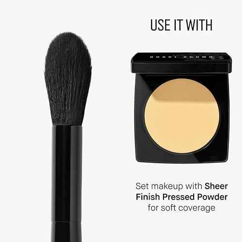 Bobbi Brown Cheek & Powder Brush | Multi-Purpose Brushes for Blending Blush, Bronzer or Powder for Seamless Application