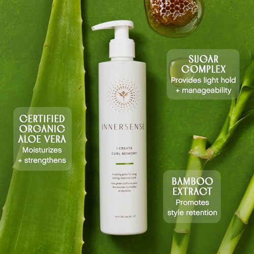 INNERSENSE Organic Beauty - I Create Curl Memory Gel | Strong Hold, Hydrating, Elongating | Non-Toxic, Cruelty-Free Haircare (2 Pack - 2 fl oz | 59.1 mL each)