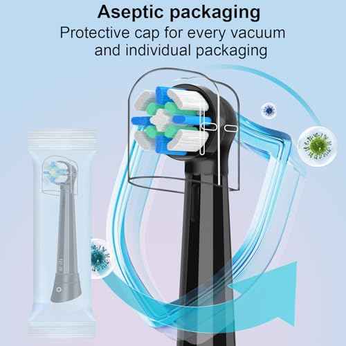 12pcs Replacement Heads Compatible with Oral B iO 3 4 5 6 7 8 9 10 Series Electric Toothbrush,Toothbrush Heads Compatible with Oral B iO Replacement Heads, Medium Bristles for Effective Cleaning