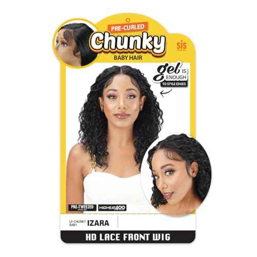 Zury Sis Chunky Synthetic Hair Hd Lace Front Wig - Izara (1B)