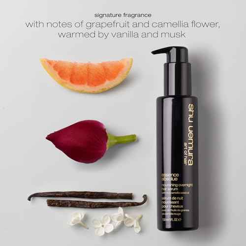 Shu Uemura Art Of Hair Essence Absolue Nourishing Overnight Hair Serum - Hydrates and Detangles, Reduces Frizz and Enhances Shine, Lightweight Formula