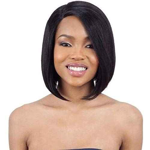 Mayde Beauty 100% Human Hair Lace Front Wig - ANGLED BOB (NATURAL)