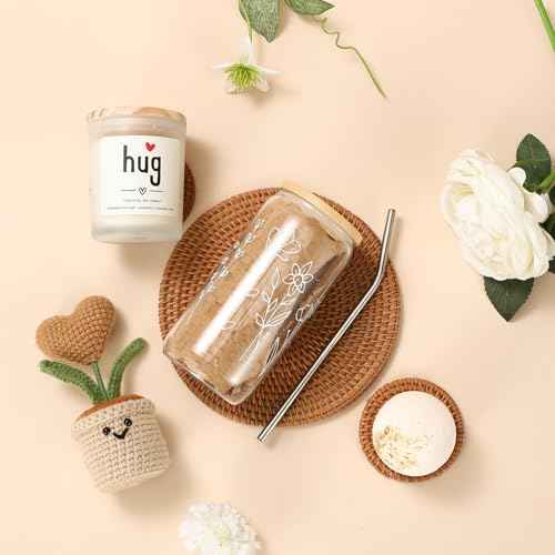 Get Well Gift Box for Women - Hugs & Healing Luxury Care Package for Her, Feel Better Soon Basket - Sympathy and After Surgery Recovery Gifts - Thinking of You