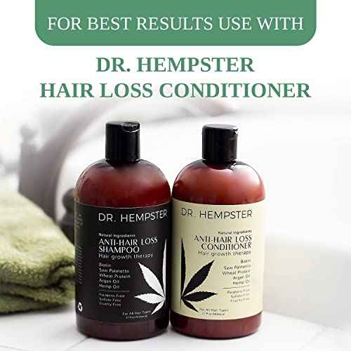 Biotin & Hemp Natural Shampoo 2 Pack - Thinning Hair and Hair Loss Treatment - Volumizing Treatments for Women and Men - Hair Growth Shampoo - Paraben & Sulfate Free - for All Hair Types