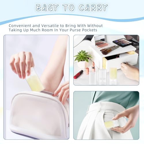 50 Pack 0.5 oz/15ml Clear Deodorant Container,Empty Oval Twist-Up Plastic Tubes Portable Containers for Chapstick,Large Lip Balm,Lotion Bar Sticks,Perfume Solid Lotion,Sunscreen-Pocket Deodarant Tube