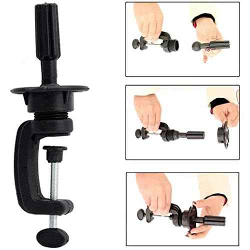 ZMS Male Mannequin Professional Training Head Manikin Bald Hat Display Wig Model with Free Table Clamp