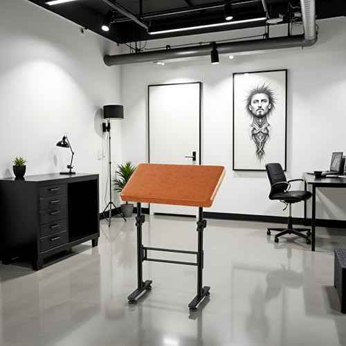 POARMEEY XXL Tattoo Arm Rest Stand Professional Tattoo Armrest with Large Soft Pillow and Adjustable Hight Angle for Studio