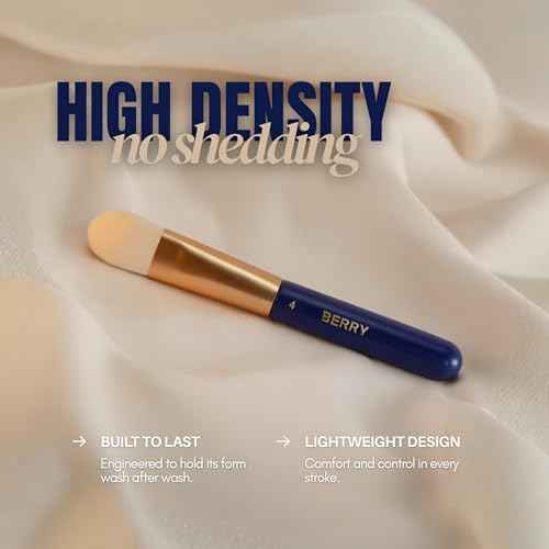 BERRY Blue Premium Makeup Brush Set ? 12-Piece Professional Ultra-Soft Synthetic Brushes for Face & Eyes | Foundation, Powder, Blush, Concealer, Eyeshadow ? Vegan, Cruelty-Free, Numbered, Travel Case
