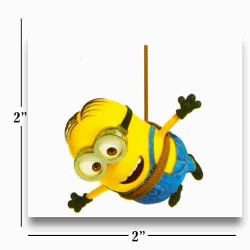Minions Tattoos Party Favors Bundle ~ 72 Perforated Individual 2" x 2" Despicable Me Temporary Tattoos for Kids Boys Girls (Minions Party Supplies)