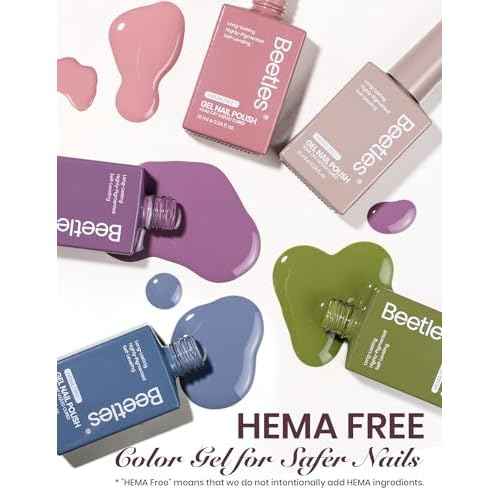 Beetles Winter Gel Polish Set - Winter Fantasy Collection, 35PCS HEMA-Free 10ml Soak Off UV LED Gel Nail Kit, Berry Red Caramel Colors with Base Top Coat & Cuticle Oil Christmas Gift