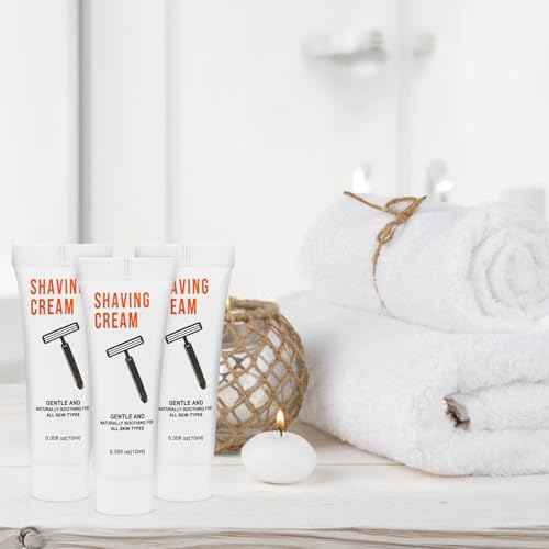500 Shaving Cream Bulk Travel 10ml/0.35fl oz,Disposable Shaving Cream in Bulk Travel Shave Cream for Hotel Homeless,Jasmine