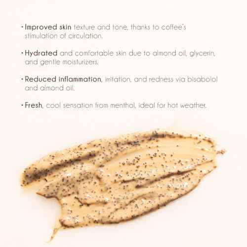 Face and Body Scrub Coffee & Mint ? Exfoliating Scrub with Arabica Coffee, Chamomile & Mint | Hydrating, Calming & Revitalizing | For Sensitive Skin | Tropical Skincare | 100 ml