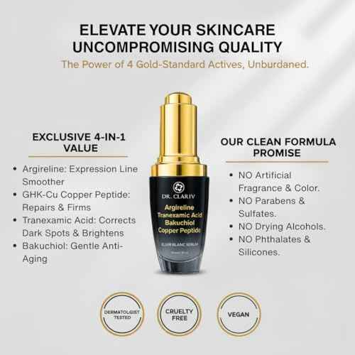 Argireline + Copper Peptides (GHK-Cu) Serum For Face ? Anti Wrinkle Firming Serum with Tranexamic Acid and Bakuchiol, GHK-Cu Peptide ? Anti Aging Skincare for Face? 1 Fl Oz