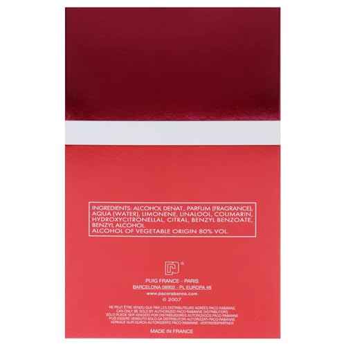 Ultrared By Paco Rabanne For Men Edt Spray 3.4 Oz