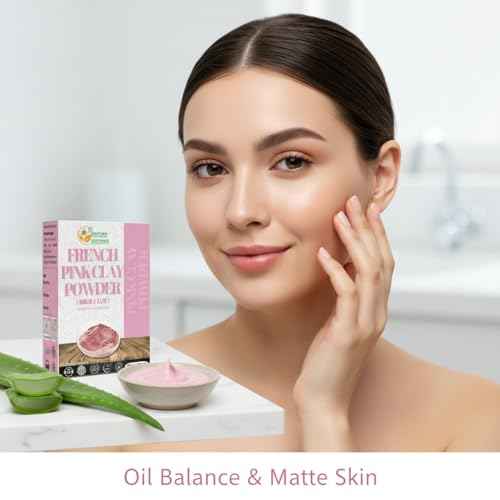 Herbs Botanica French Pink Clay/Rose Clay Powder Montmorillonite Kaolin Clay Powder Healing Clay for Face Mask Skin Care Detox, For Soap Making Clay French Skincare150 gms / 5.3 oz