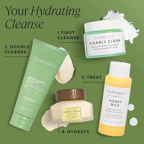 Farmacy Gentle Creamy Face Cleanser - Hydrating Facial Cleanser to Nourish & Help Remove Makeup & Impurities - Enriched with Aloe & Moringa Oil to Soothe, Purify & Refresh Skin (50ml)