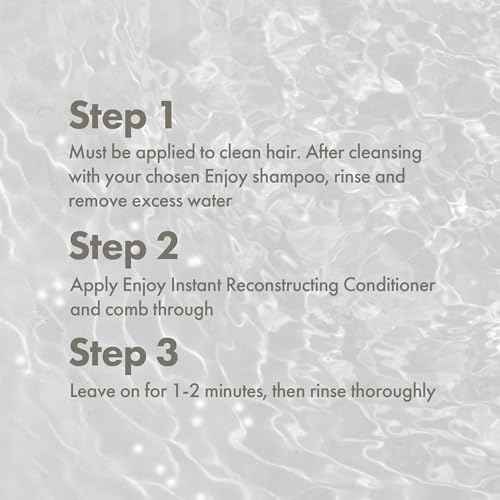 Enjoy Hair Care Instant Reconstructing Conditioner For Damaged Hair, Conditioner Curly Hair, Sulfate Free Hair Conditioner, Deep Conditioner - 33 Fl Oz