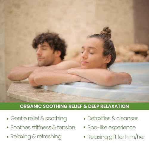 Organic Relaxation Bath Therapy Relaxing Eucalyptus Peppermint Arnica Oil, for Stress Relief Muscle Recovery Detox, Best Self Care Relaxing Gifts for Women Men