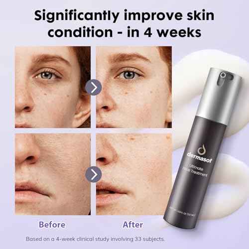 Dermasof Face Moisturizing Lotion with Active Peptides & Vitamin C, Anti-Aging Antioxidant Advanced Formula, Smooth Wrinkles, Firming, Brightening, Soothes Redness, Repair, Hydrate Skin, 1.69 Fl Oz