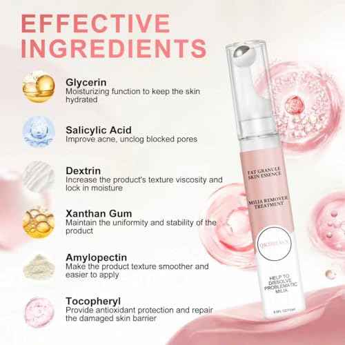 Milia Remover Serum for Eye & Face, Milia Acne Serum for Clear Skin